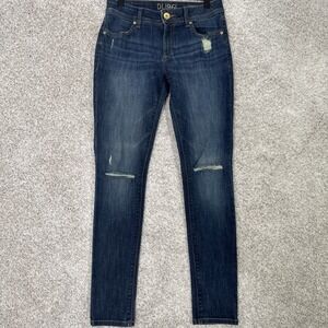 DL1961 Womens Emma‎ Blue Was Legging Heath Jeans Distressed Size 26